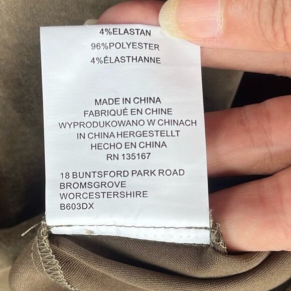 Motel Satin Maxi Slip Skirt Sz M Olive Y2K Whimsigoth Indie Sleaze Satin Grunge - Picture 14 of 14